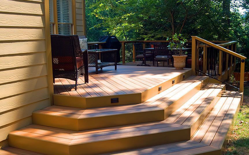 PHI3 Construction Wooden patio stairs